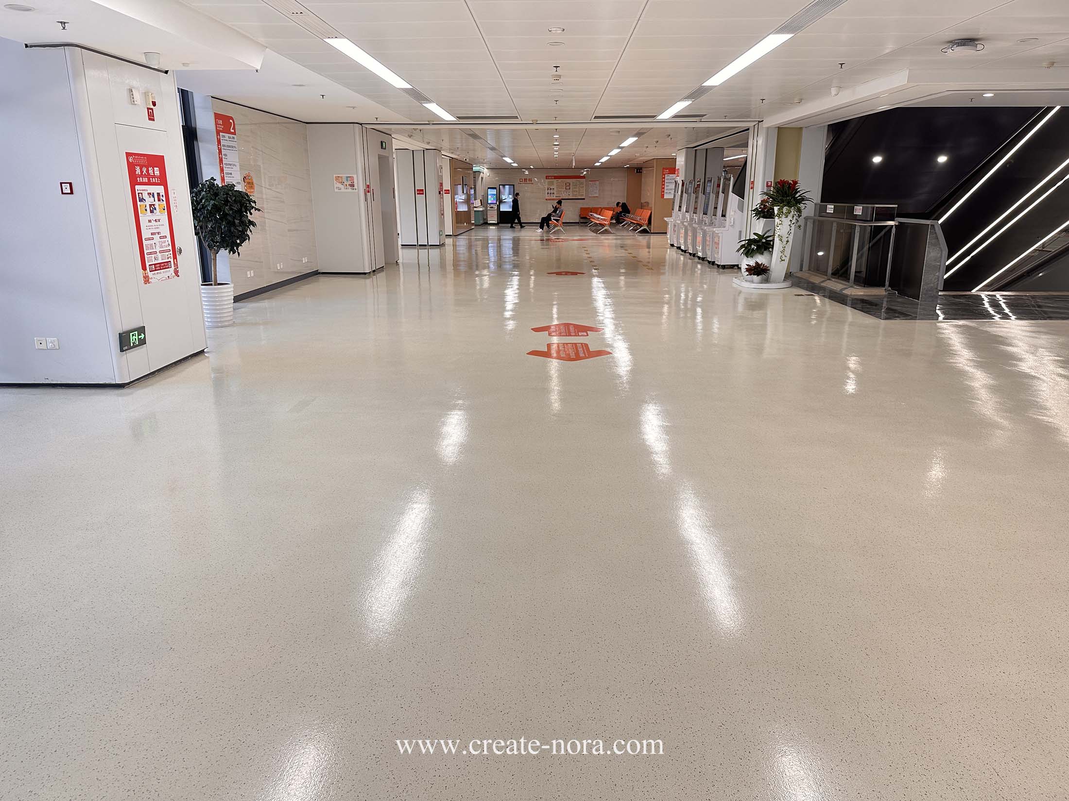the photo of nora rubber flooring in The First Affiliated Hospital of Guangzhou Medical University(National Respiratory Medical Center) 4